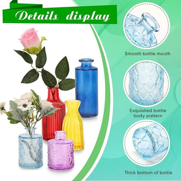 Colorful Bud Vases - Pack of 30 - Image 3